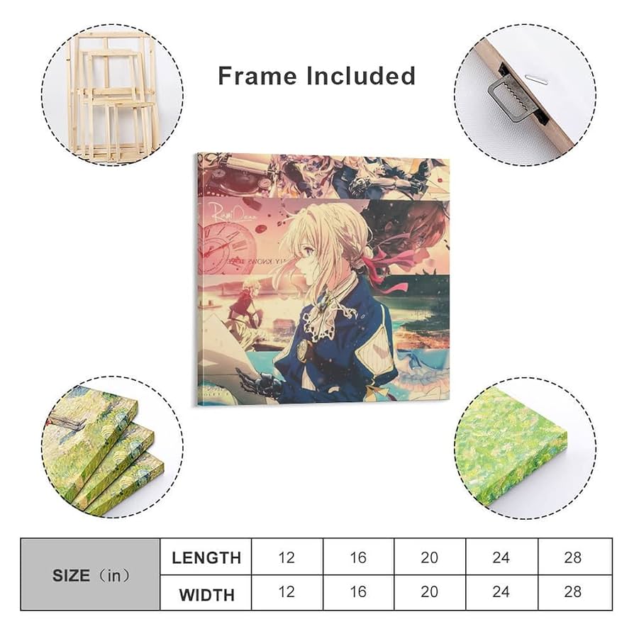 ヴァイオレット・エバーガーデン　ポスター 額縁付き ㊗️再販＆新作三部作👏】部屋が美術館に！高くても買うべき